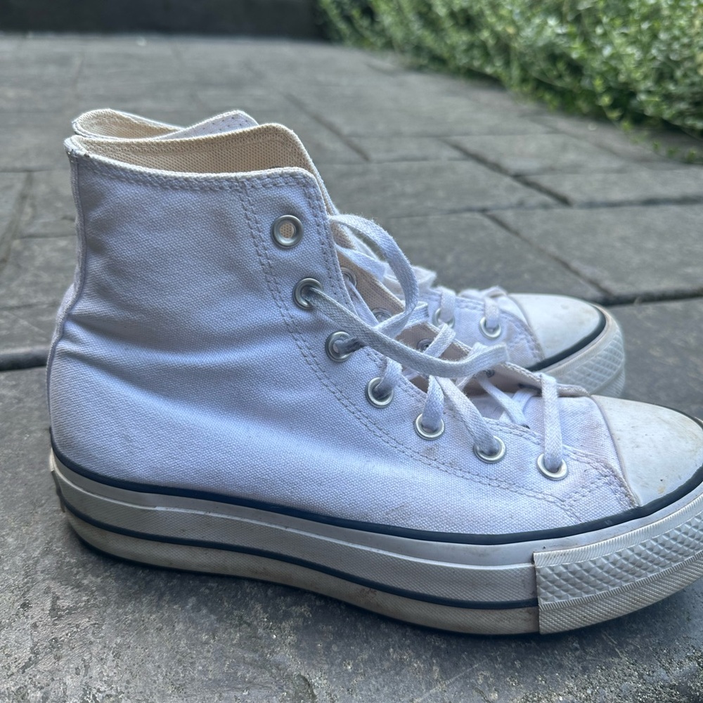 Converse White High-Top Sneakers
